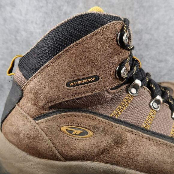 Hi-Tec Shoes Mens 10.5 Hiking Boots Cape Trail Waterproof Lace Up High Top Brown main image 7